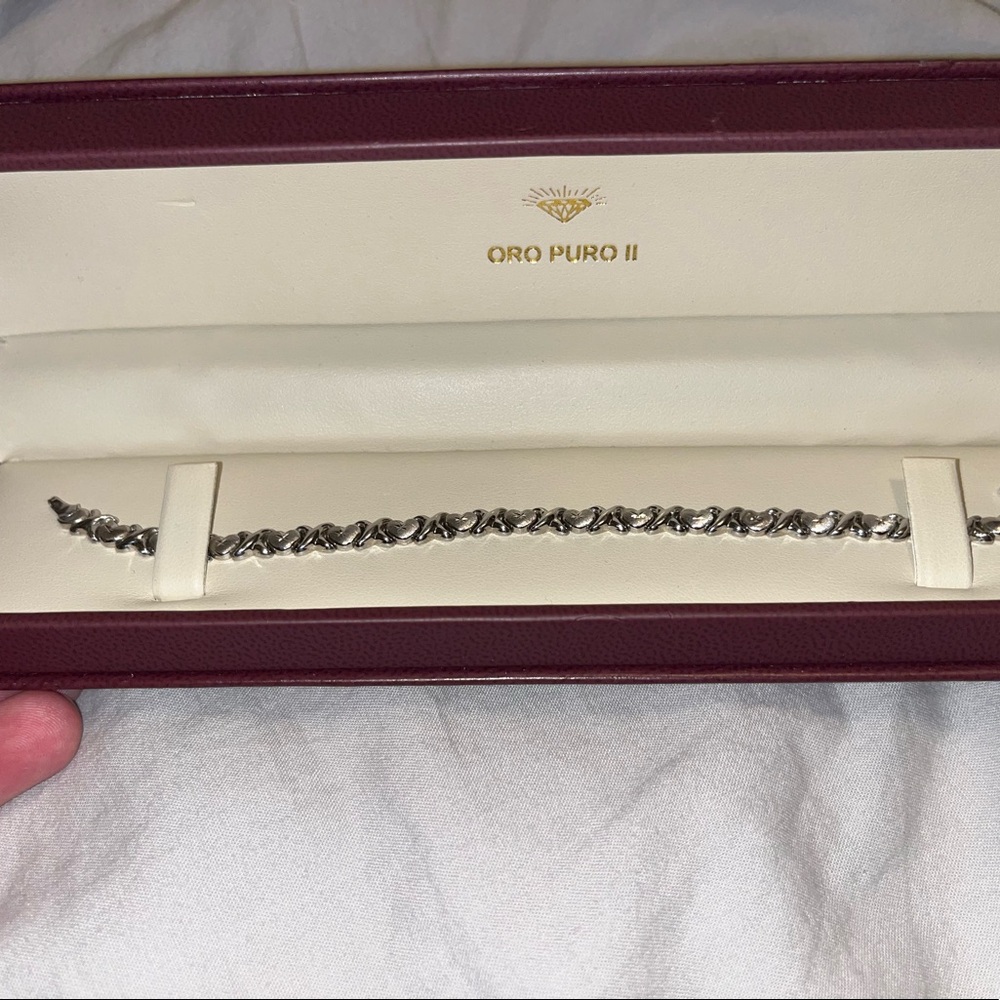 REAL white gold bracelet